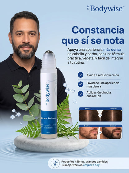 Bodywise- Sérum Roll para Cabello y Barba