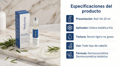 Bodywise- Sérum Roll para Cabello y Barba
